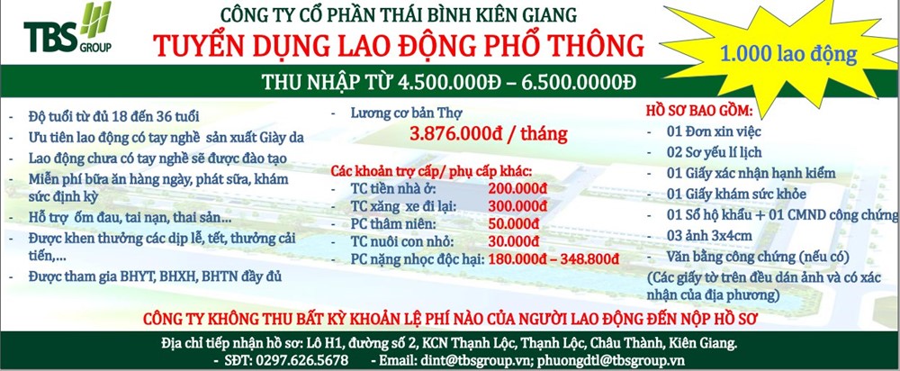 Cty Cp Thái Bình Kiên Giang