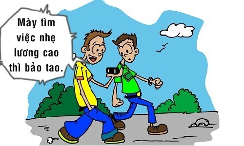 Tránh các việc nhẹ nhàng - lương cao