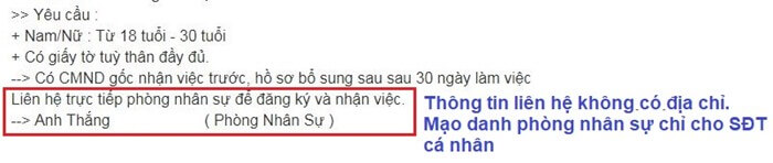 tuyển dụng lừa đảo 3